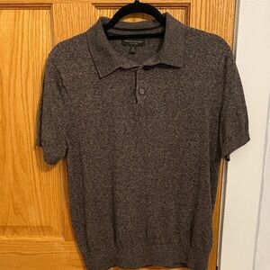 Banana Republic Men's Charcoal Polo Shirt